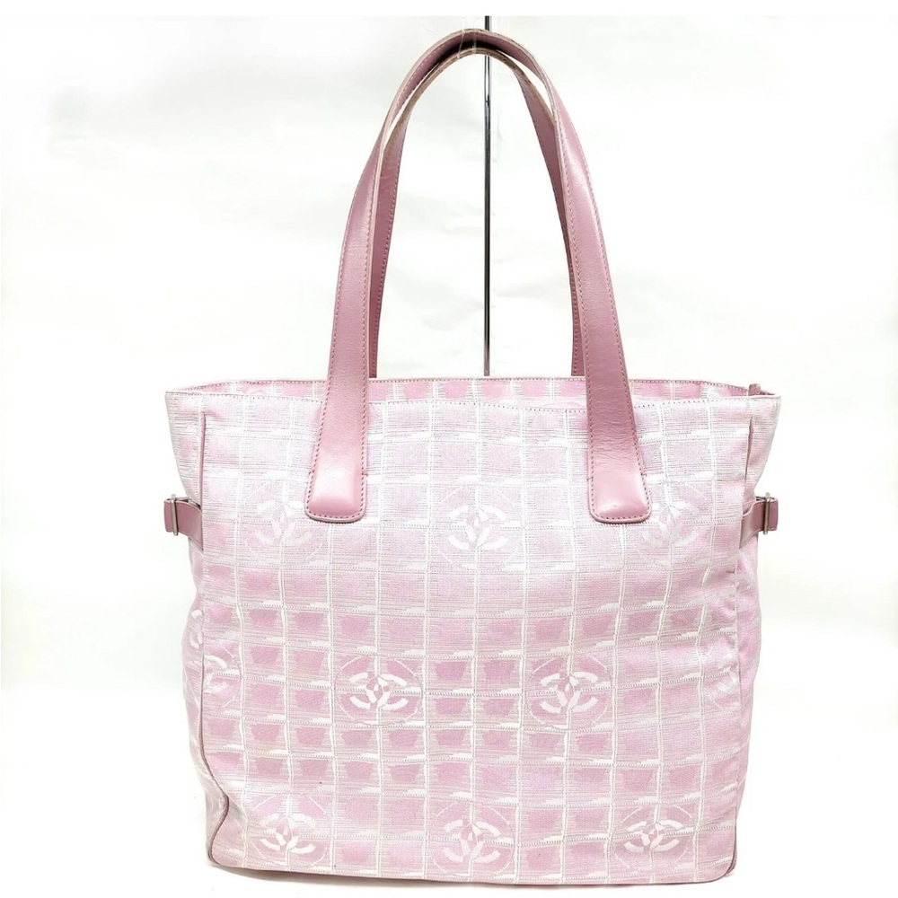CHANEL Tote New Travel Line Pink with free CHANEL gift!